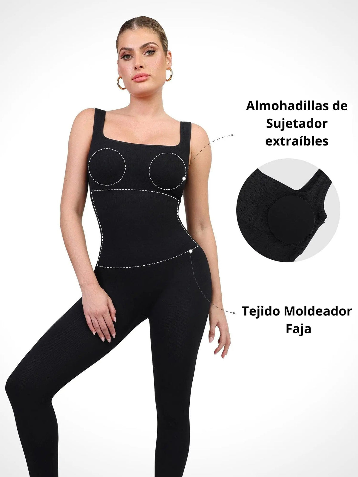 Push-up Jumpsuit with Girdle